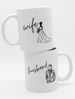 Wife and Husband Çift Bardağı İkili Bardak Seti