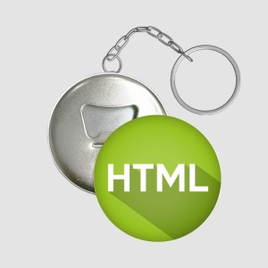 HTML Yazılım Dili Tasarımlı Anahtarlık