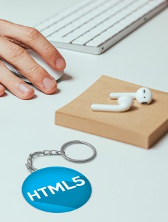 HTML5 Yazılım Dili Tasarımlı Anahtarlık