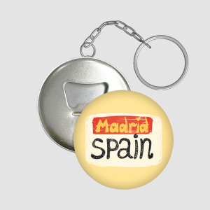 Madrid Spain Yazılı Açacaklı Anahtarlık
