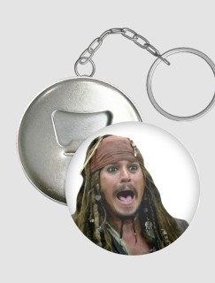 Karayip Korsanları Jack Sparrow Tasarımlı Anahtarlık