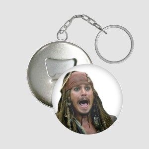 Karayip Korsanları Jack Sparrow Tasarımlı Anahtarlık