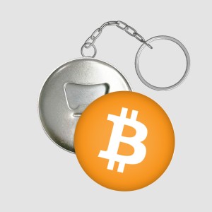 Kripto Para Sembolleri Bitcoin Tasarımlı Anahtarlık
