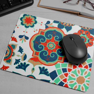 Zıt Renkler Otantik Desen Mousepad
