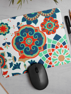 Zıt Renkler Otantik Desen Mousepad