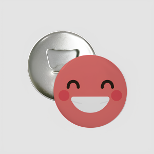Neşeli Kırmızı Emoji Tasarımlı Magnet Açacak
