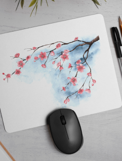 Kiraz Çiçeği Tasarımlı Mousepad