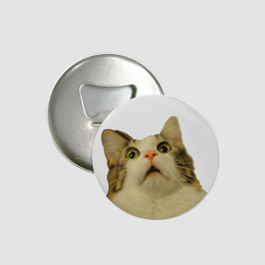 Şaşkın Kedi Tasarımlı Magnet Açacak