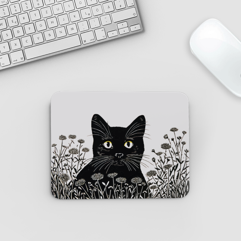 Bahçedeki Kedi Tasarımlı Mousepad