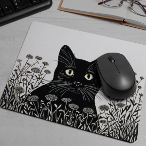 Bahçedeki Kedi Tasarımlı Mousepad