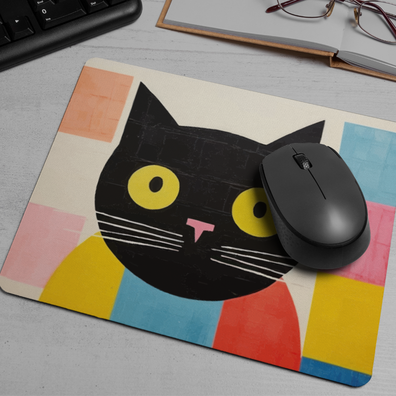 Kara Kedi Tasarımlı Mousepad