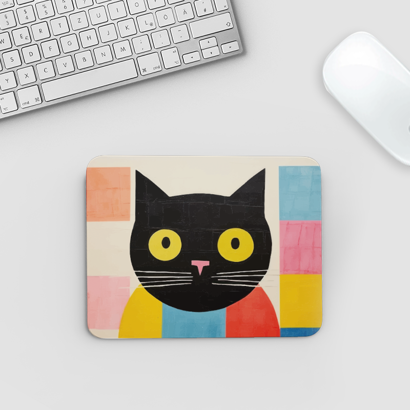 Kara Kedi Tasarımlı Mousepad