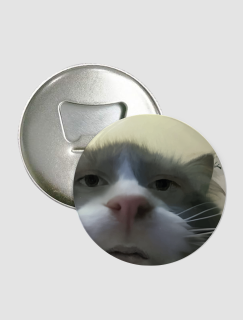 Meraklı Kedi Adam Caps Tasarımlı Magnet Açacak
