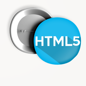 HTML5 Yazılım Dili Tasarımlı İğneli Rozet