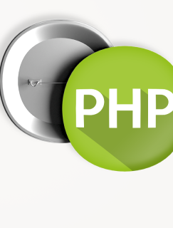 PHP Yazılım Dili Temalı İğneli Rozet