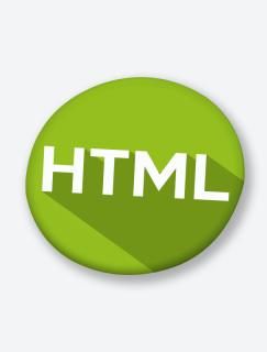 HTML Yazılım Dili Tasarımlı İğneli Rozet