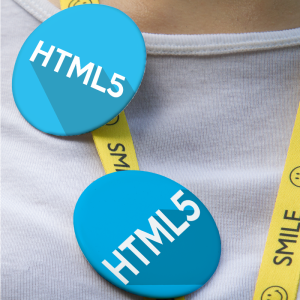 HTML5 Yazılım Dili Tasarımlı İğneli Rozet