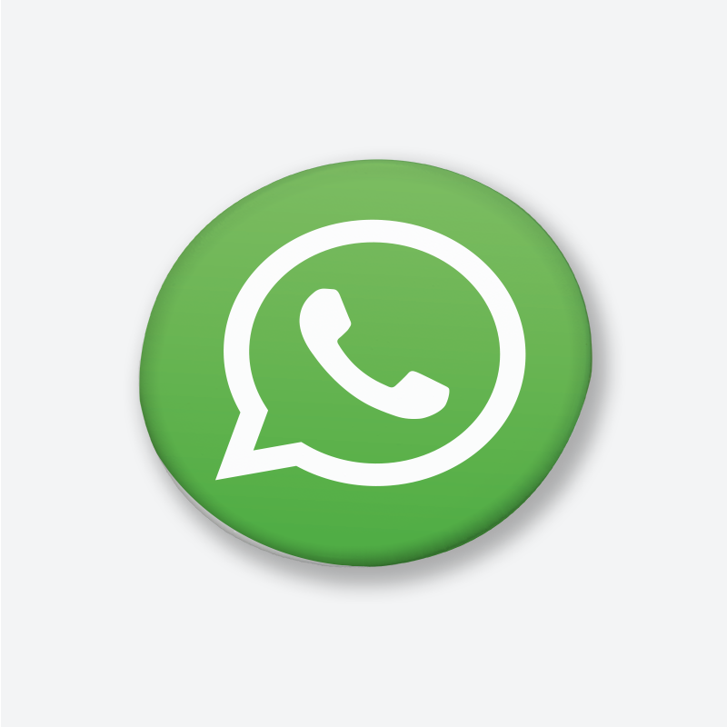 WhatsApp  Logosu Tasarımlı İğneli Rozet