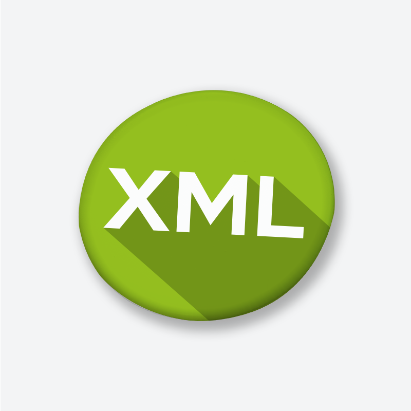 XML Yazılım Dili Tasarımlı İğneli Rozet