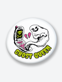 Ghost Queen Tasarımlı 44MM İğneli Rozet