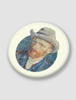Vincent Van Gogh Portresi Tasarımlı İğneli Rozet
