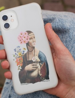 Da Vinci's Ladies Collage Tasarımlı Beyaz iPhone 11 Pro Max Telefon Kılıfı