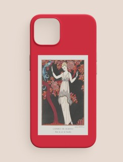 L'Arbre de Science: Robe du soir de Doeuillet (1914) George Barbier Tasarımlı iPhone 11 Pro Max Telefon Kılıfı