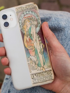 La Samaritaine (1897) by Alphonse Maria Mucha Kolajlı Beyaz iPhone 11 Pro Max Telefon Kılıfı