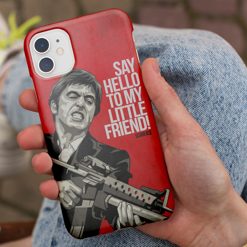 Say Hello to My Little Friend Yazılı Scarface iPhone 11 Pro Max Telefon Kılıfı