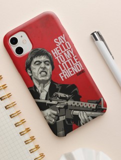 Say Hello to My Little Friend Yazılı Scarface iPhone 11 Pro Max Telefon Kılıfı