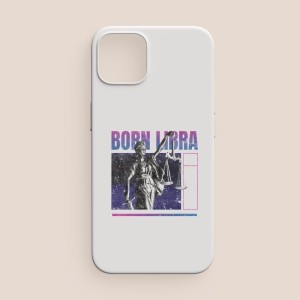 Born Libra Yazılı Terazi Burcu iPhone 11 Telefon Kılıfı