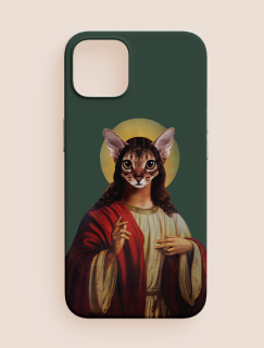 Cat of Ronesans Tasarımlı iPhone 11 Telefon Kılıfı