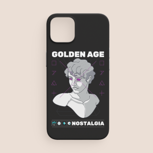 Golden Age Tasarımlı iPhone 11 Telefon Kılıfı