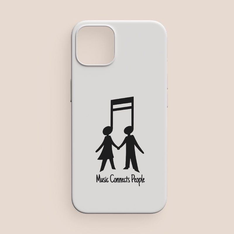 Music Connects People Temalı iPhone 12 Pro Max Telefon Kılıfı