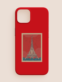 Paris Eyfel Kulesi Tasarımlı iPhone 13 Pro Max Telefon Kılıfı