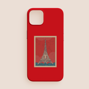 Paris Eyfel Kulesi Tasarımlı iPhone 13 Pro Telefon Kılıfı
