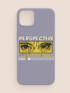 Perspective Yazılı Tasarım iPhone 13 Telefon Kılıfı
