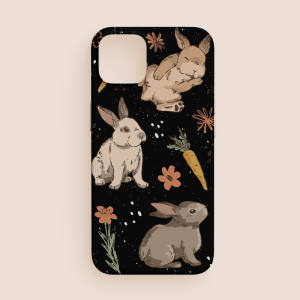 Tavşanlar Tasarımlı iPhone 11 Pro Max Telefon Kılıfı