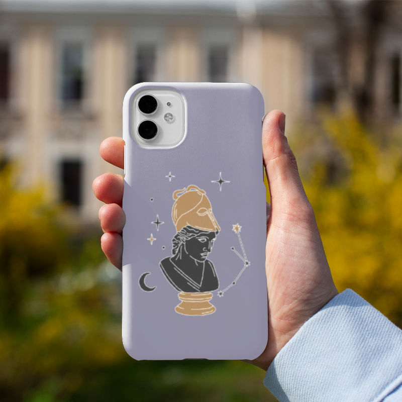 Büst ve Gökyüzü Tasarımlı iPhone 11 Pro Max Telefon Kılıfı