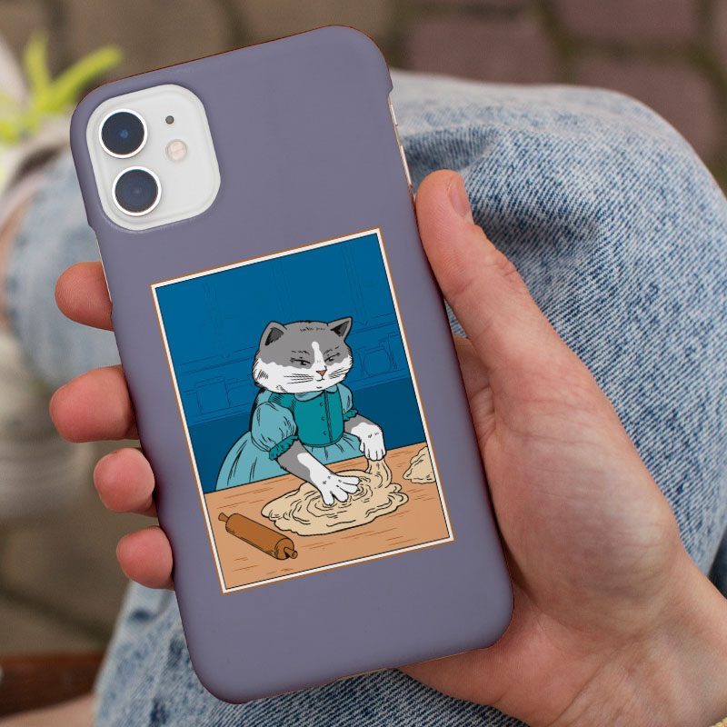 Cat Mom Tasarımlı iPhone 12 Pro Telefon Kılıfı