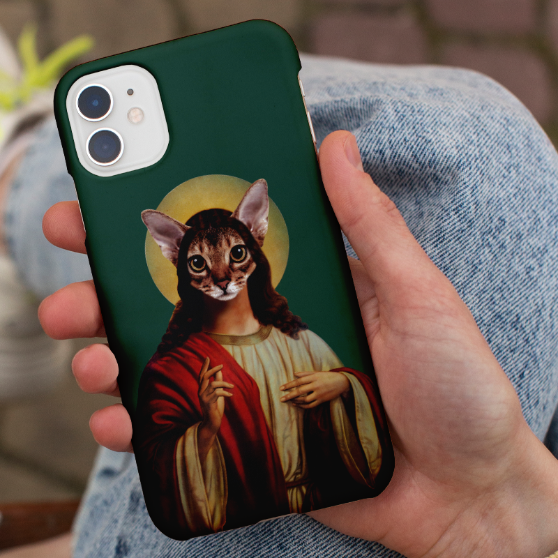 Cat of Ronesans Tasarımlı iPhone 11 Pro Telefon Kılıfı