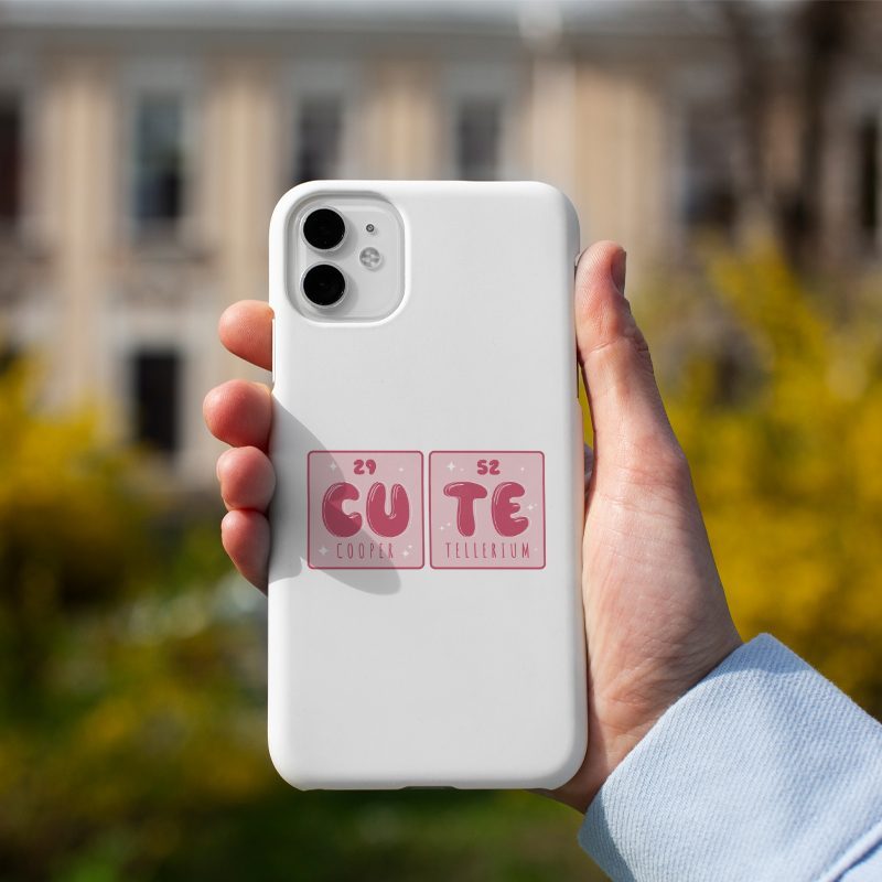 Chemical Cute Tasarımlı iPhone 12 Pro Max Telefon Kılıfı