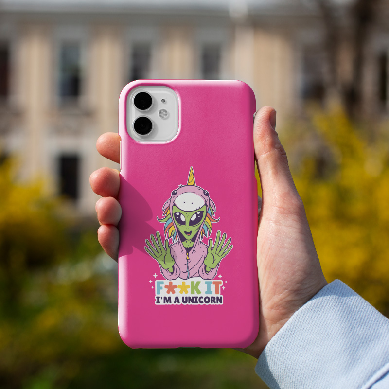 I am Unicorn Esprili Uzaylı Baskılı iPhone 11 Pro Telefon Kılıfı