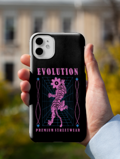 Evolution Yazılı iPhone 13 Pro Telefon Kılıfı
