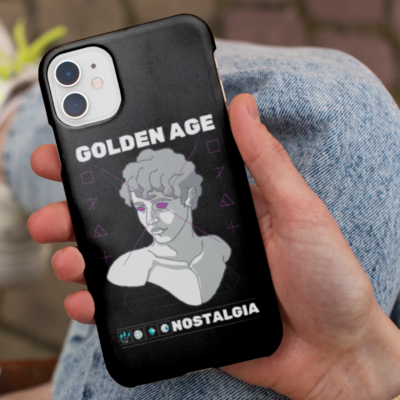 Golden Age Tasarımlı iPhone 11 Pro Telefon Kılıfı