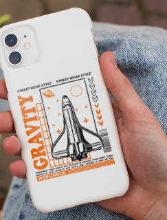 Gravity Yazılı Tasarım iPhone 12 Pro Max Telefon Kılıfı