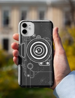 Kamera Tasarımlı iPhone 11 Pro Max Telefon Kılıfı