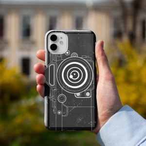 Kamera Tasarımlı iPhone 11 Pro Max Telefon Kılıfı