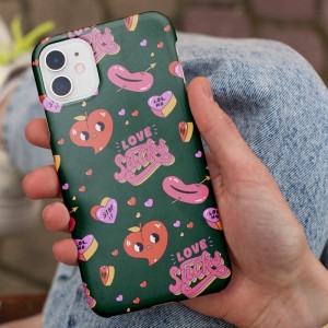 Love Sucks Yazılı Emoji Tasarımlı iPhone 11 Telefon Kılıfı