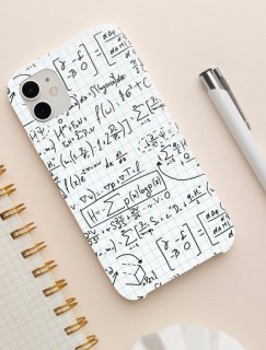 Matematik İşlemleri Tasarımlı iPhone 12 Pro Max Telefon Kılıfı